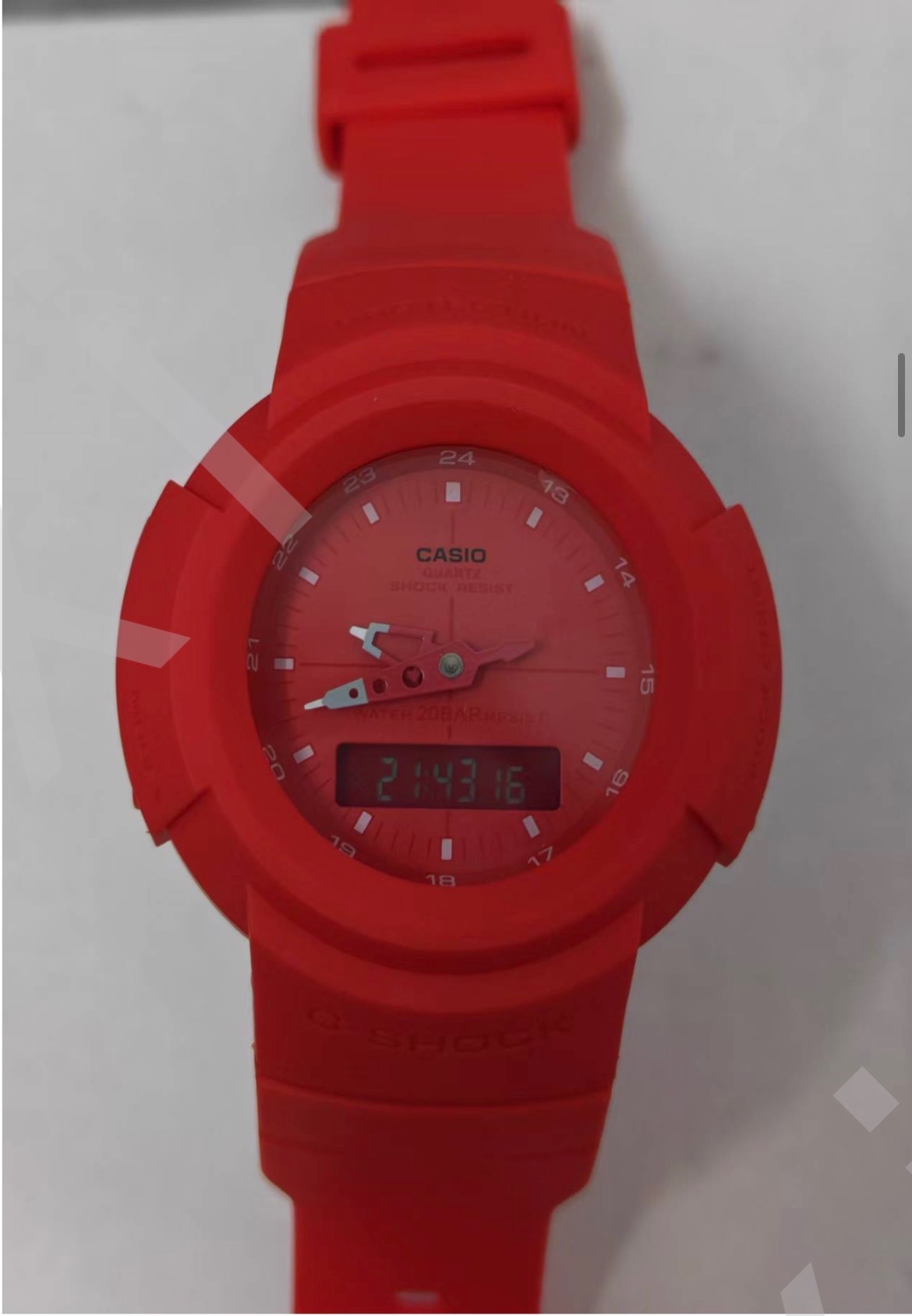 G-Shock AW-500 Red in Red