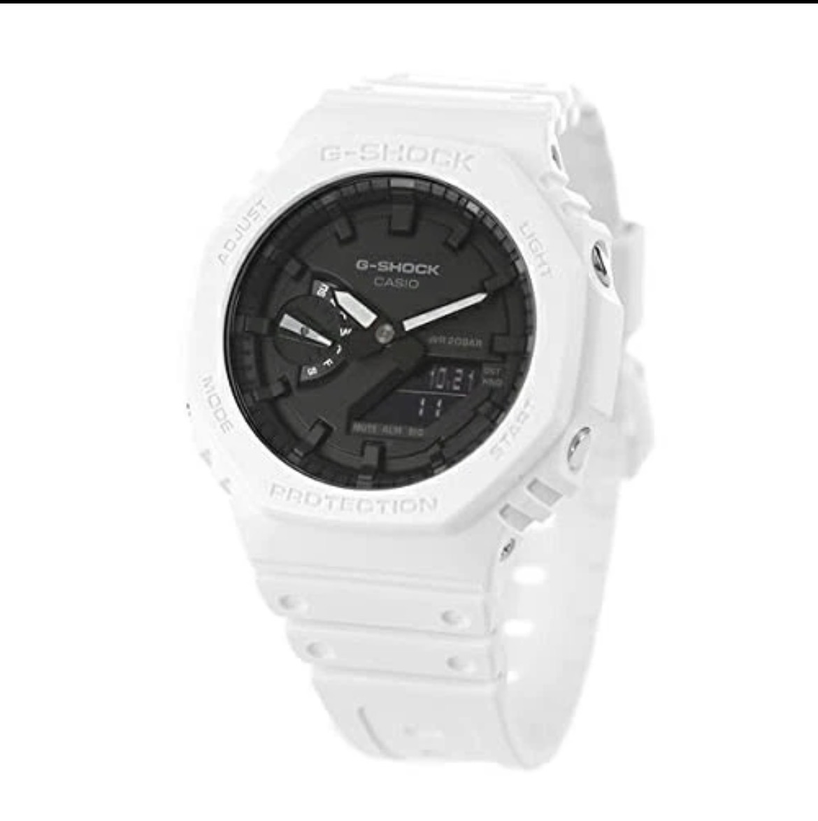 CasiOak White/Black Dial in White / Black