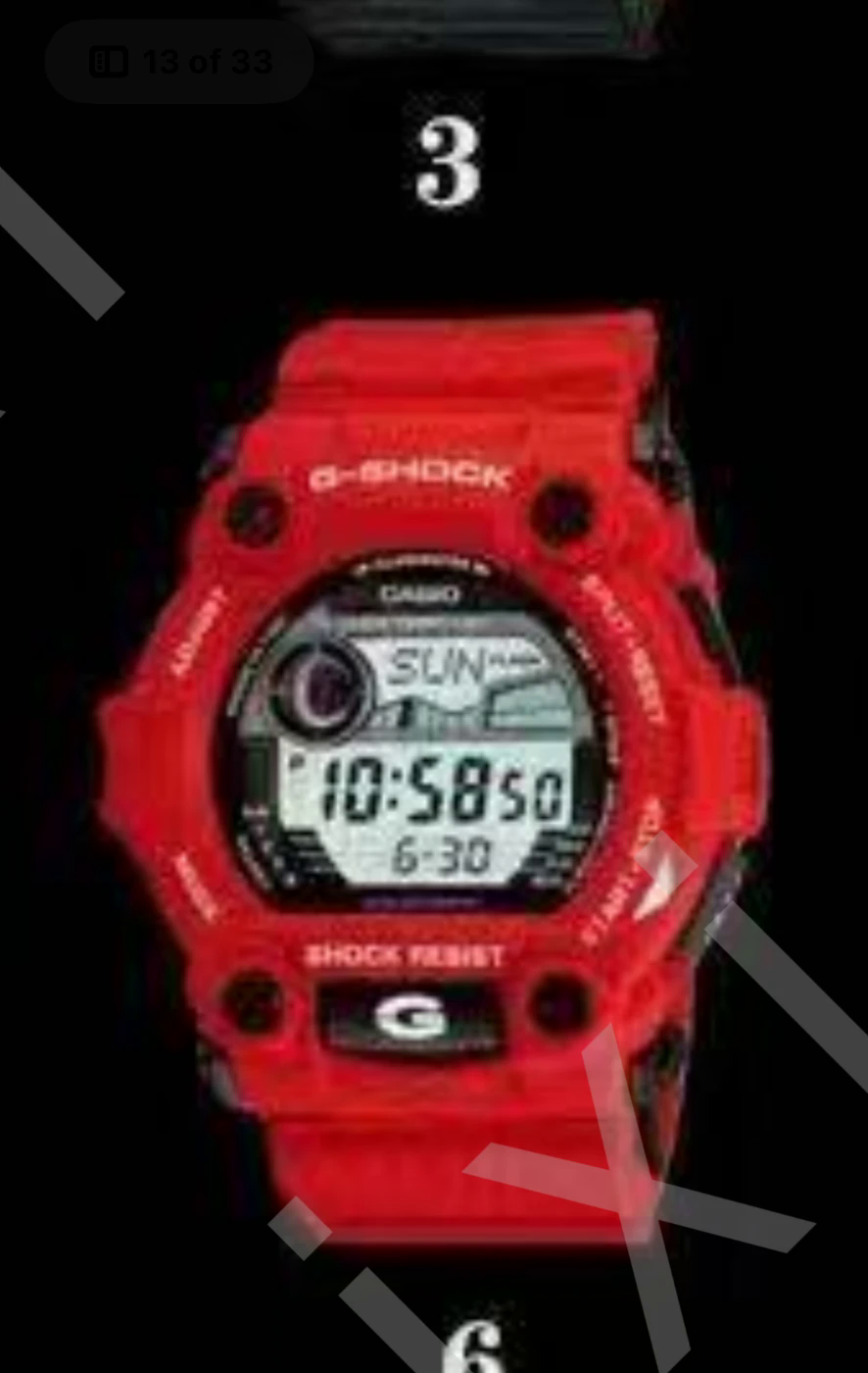 G-Shock G-7900 Red in Red