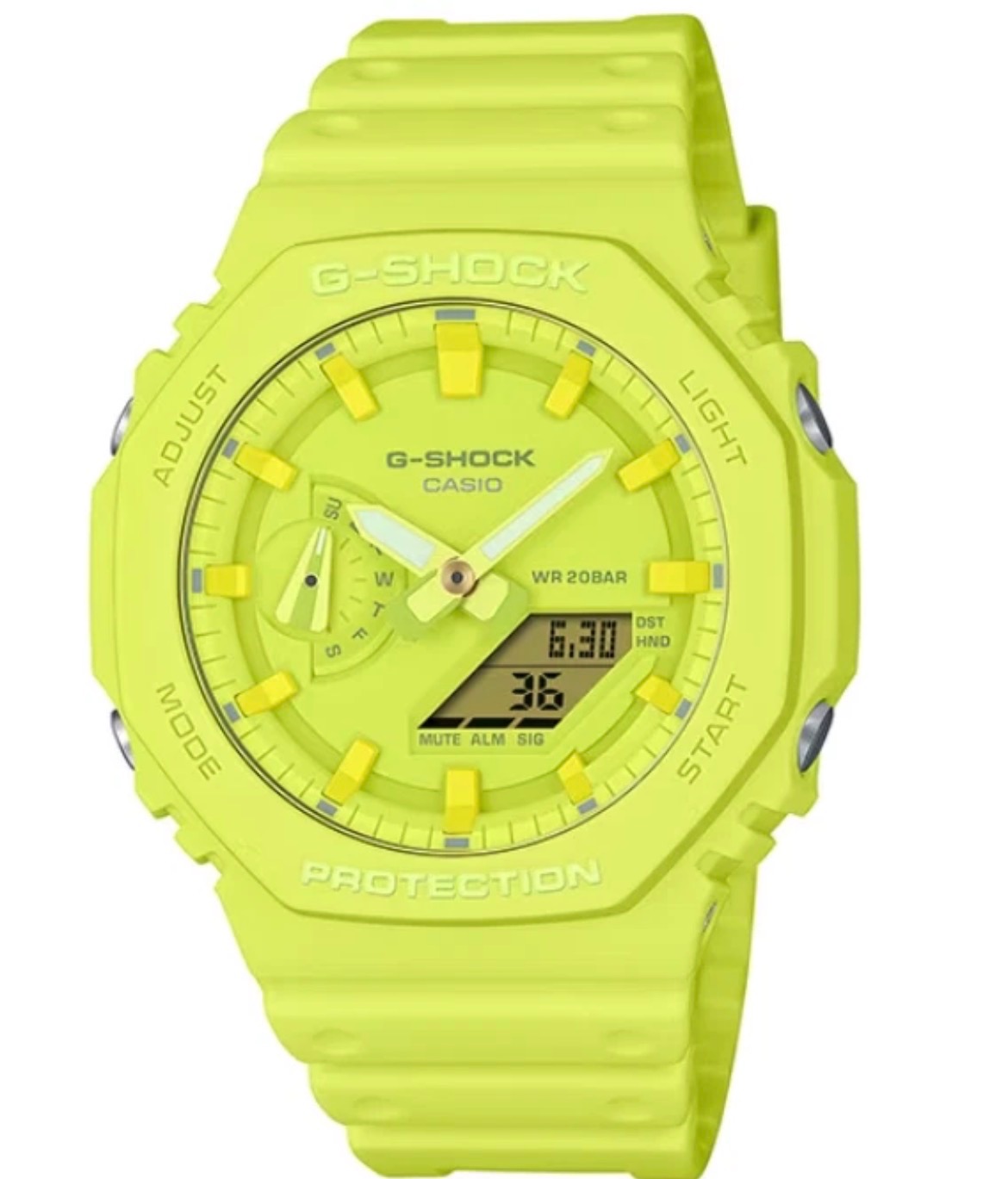 G-Shock GA-2100 in Yellow